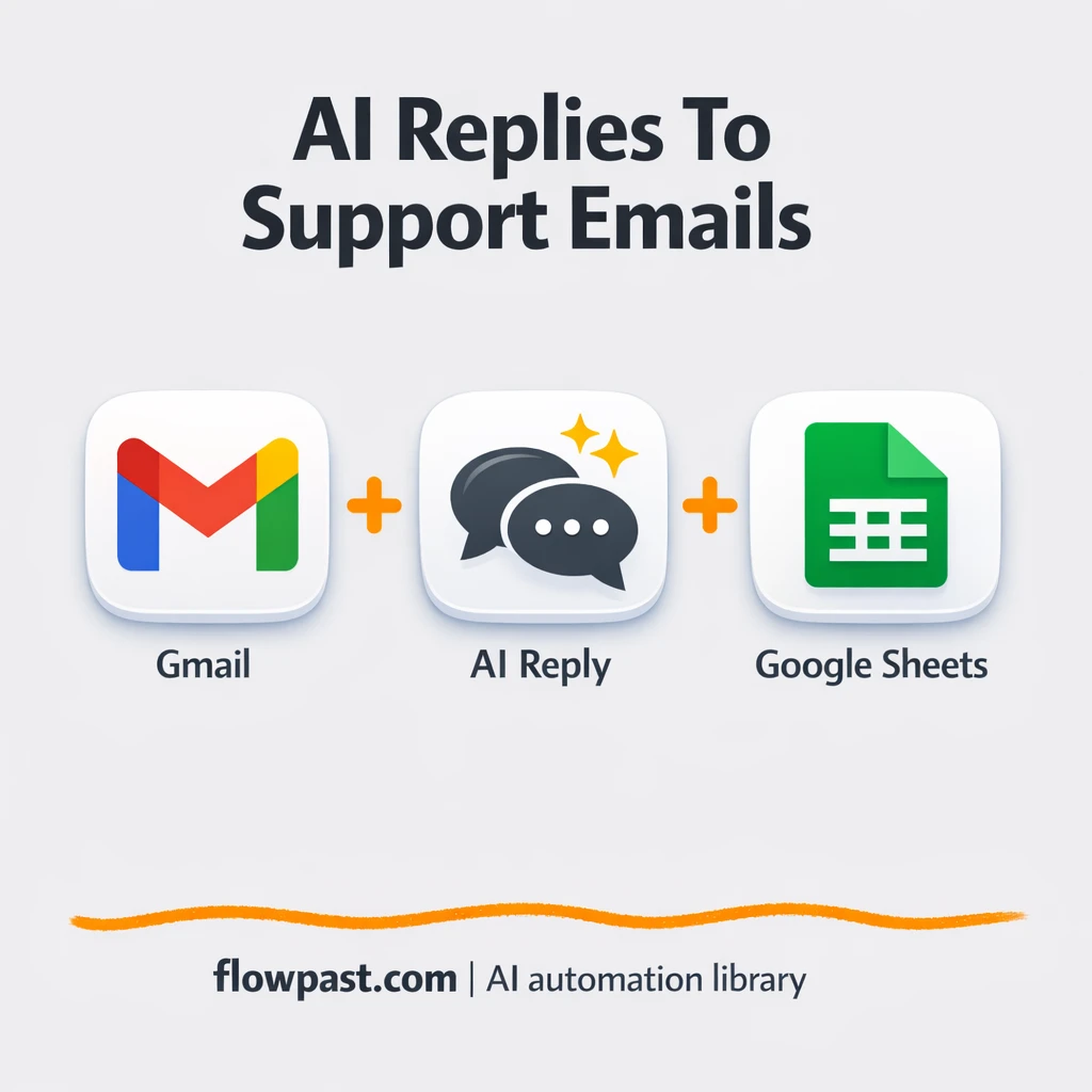 Gmail + Google Sheets: support replies, logged clean - n8n workflow automation template