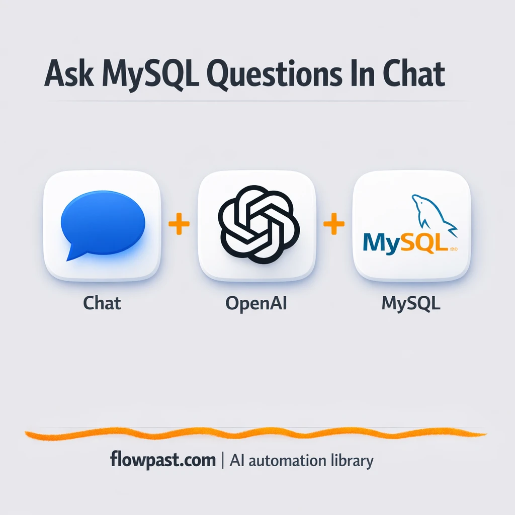 MySQL + OpenAI: ask in English, get answers fast - n8n workflow automation template