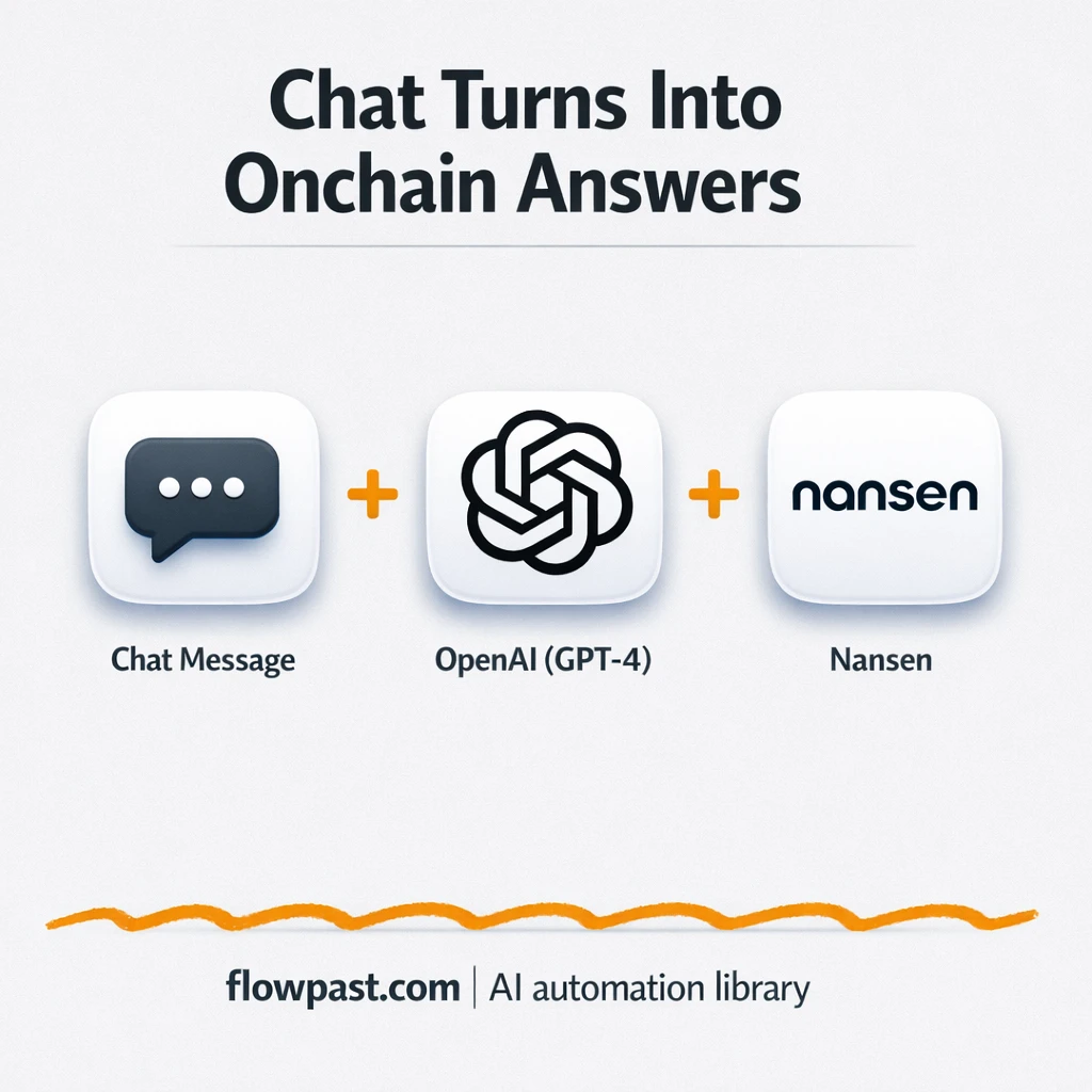 Nansen + OpenAI: onchain answers you can share fast - n8n workflow automation template