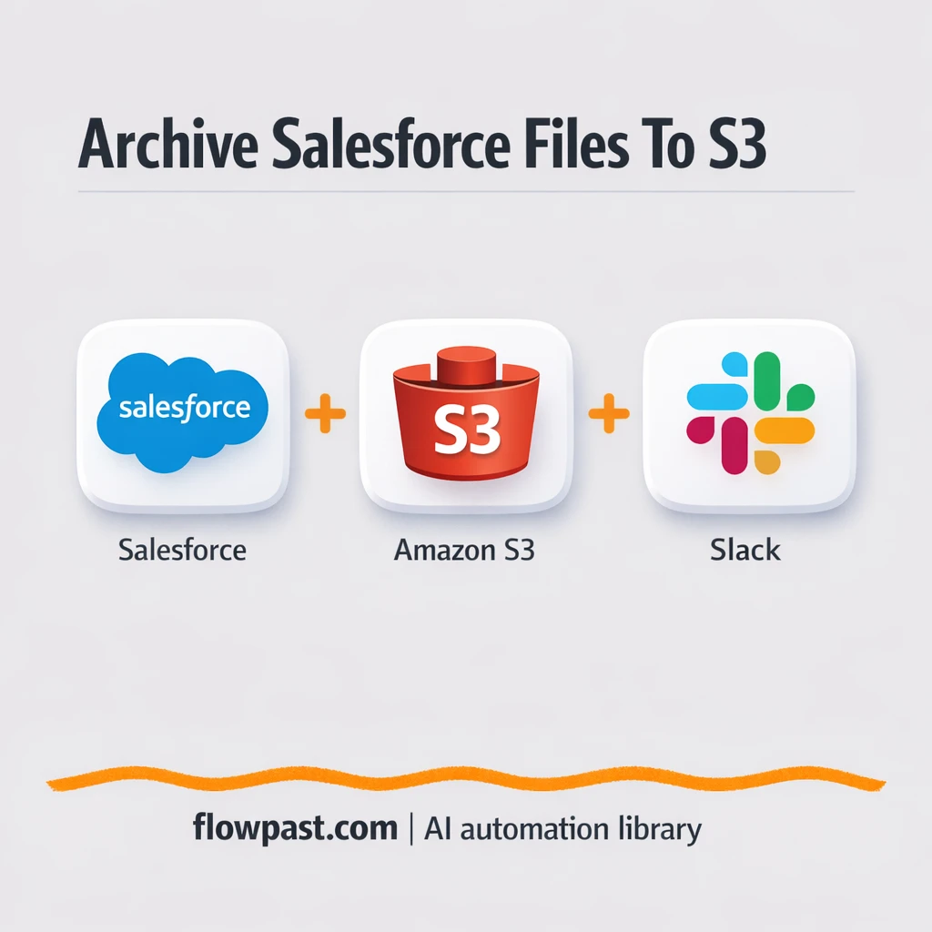 Salesforce to Amazon S3, reclaim storage safely - n8n workflow automation template