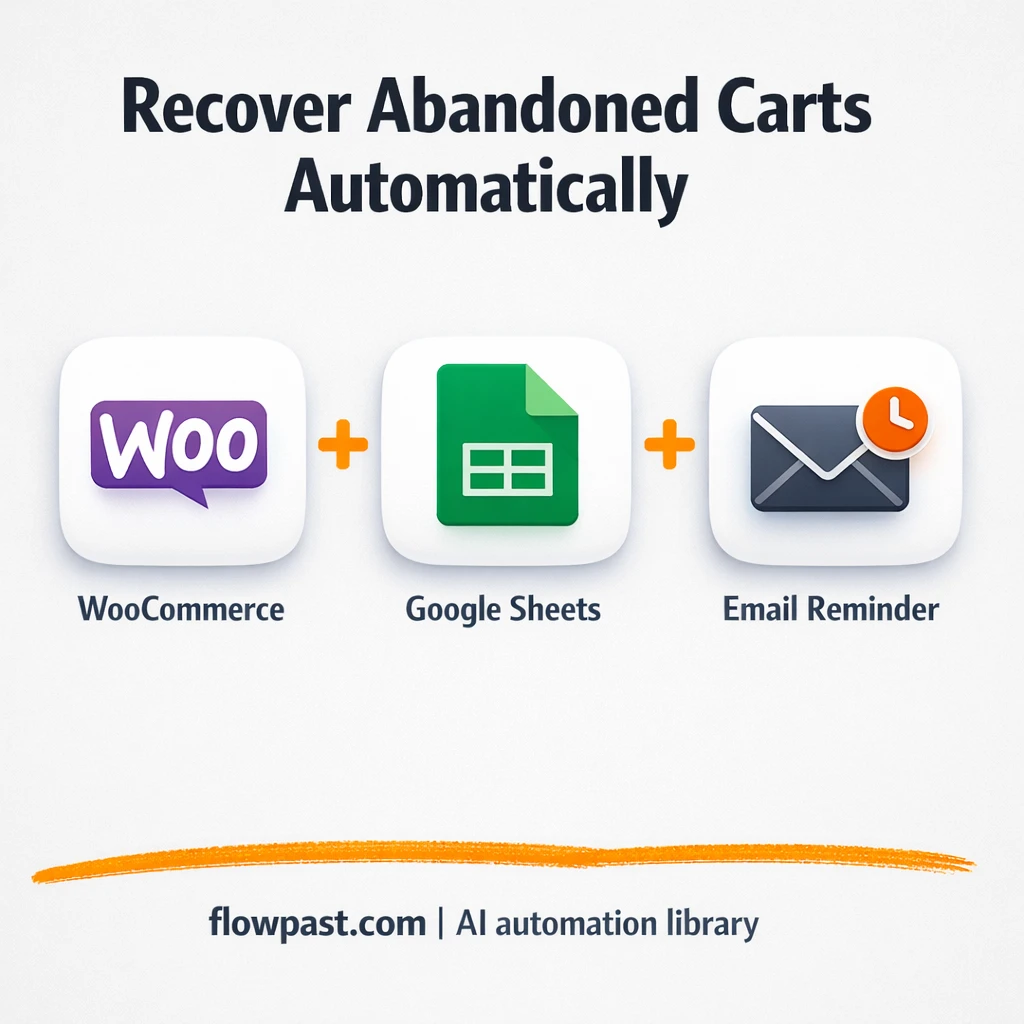 WooCommerce + Google Sheets: recover unpaid orders - n8n workflow automation template