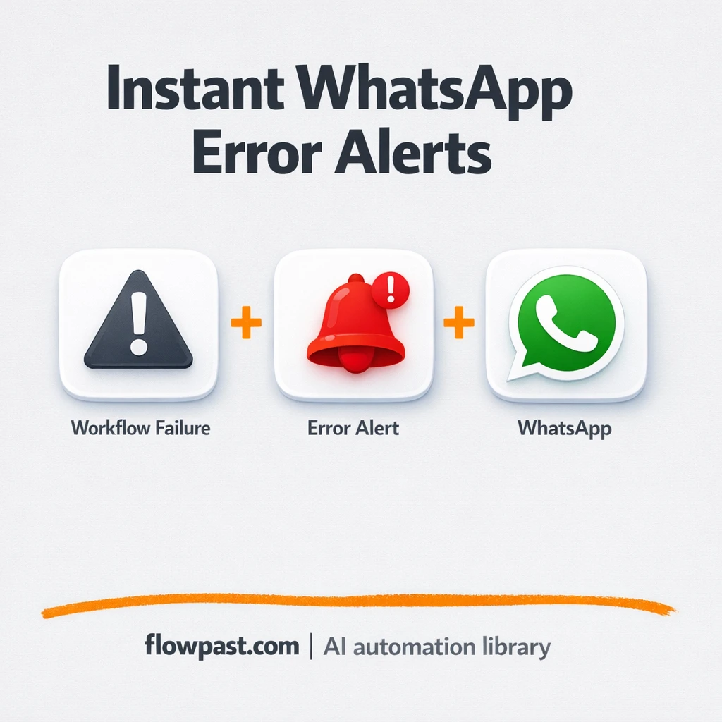WhatsApp + Meta: error alerts you actually see - n8n workflow automation template