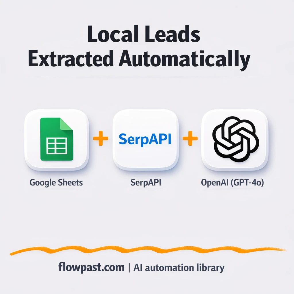 Google Sheets + Apify, clean Google Maps lead lists - n8n workflow automation template