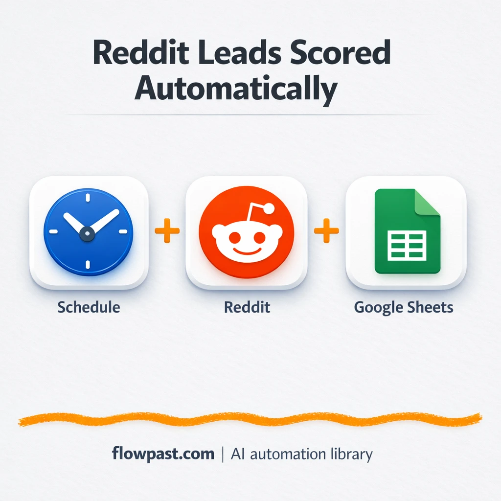 Reddit to Google Sheets, qualified leads logged fast - n8n workflow automation template