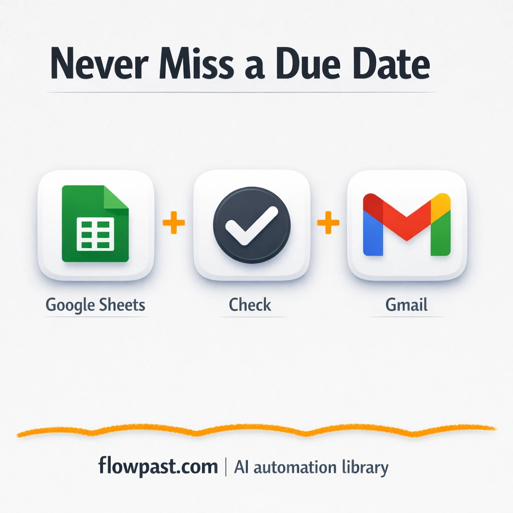 Google Sheets to Gmail, follow ups sent for you - n8n workflow automation template