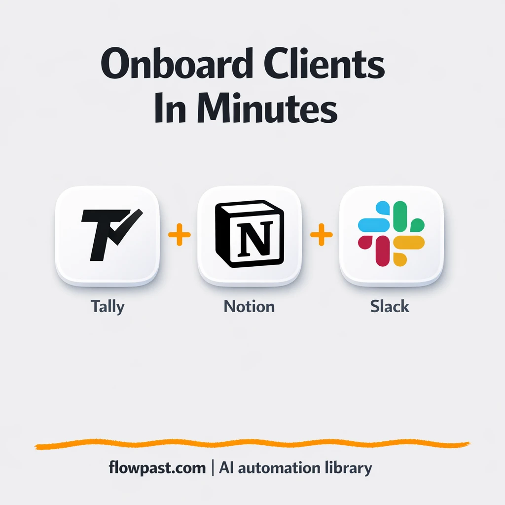 Tally to Notion, client intake done and handed off - n8n workflow automation template