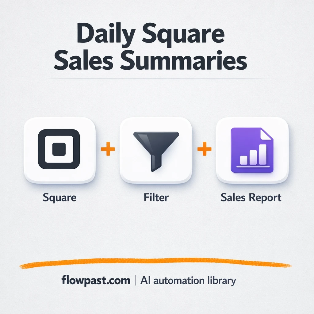 Square to Google Sheets, daily sales summary ready - n8n workflow automation template