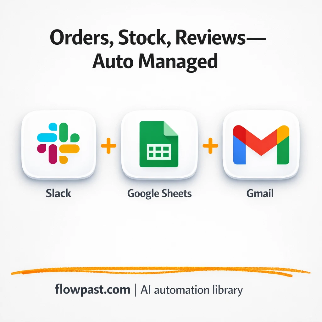 Slack + Google Sheets: smoother order fulfillment - n8n workflow automation template