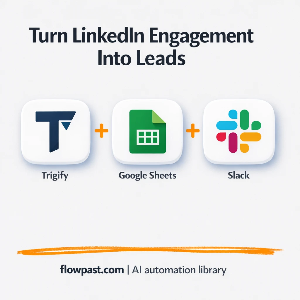 Google Sheets + Slack: track warm LinkedIn leads - n8n workflow automation template