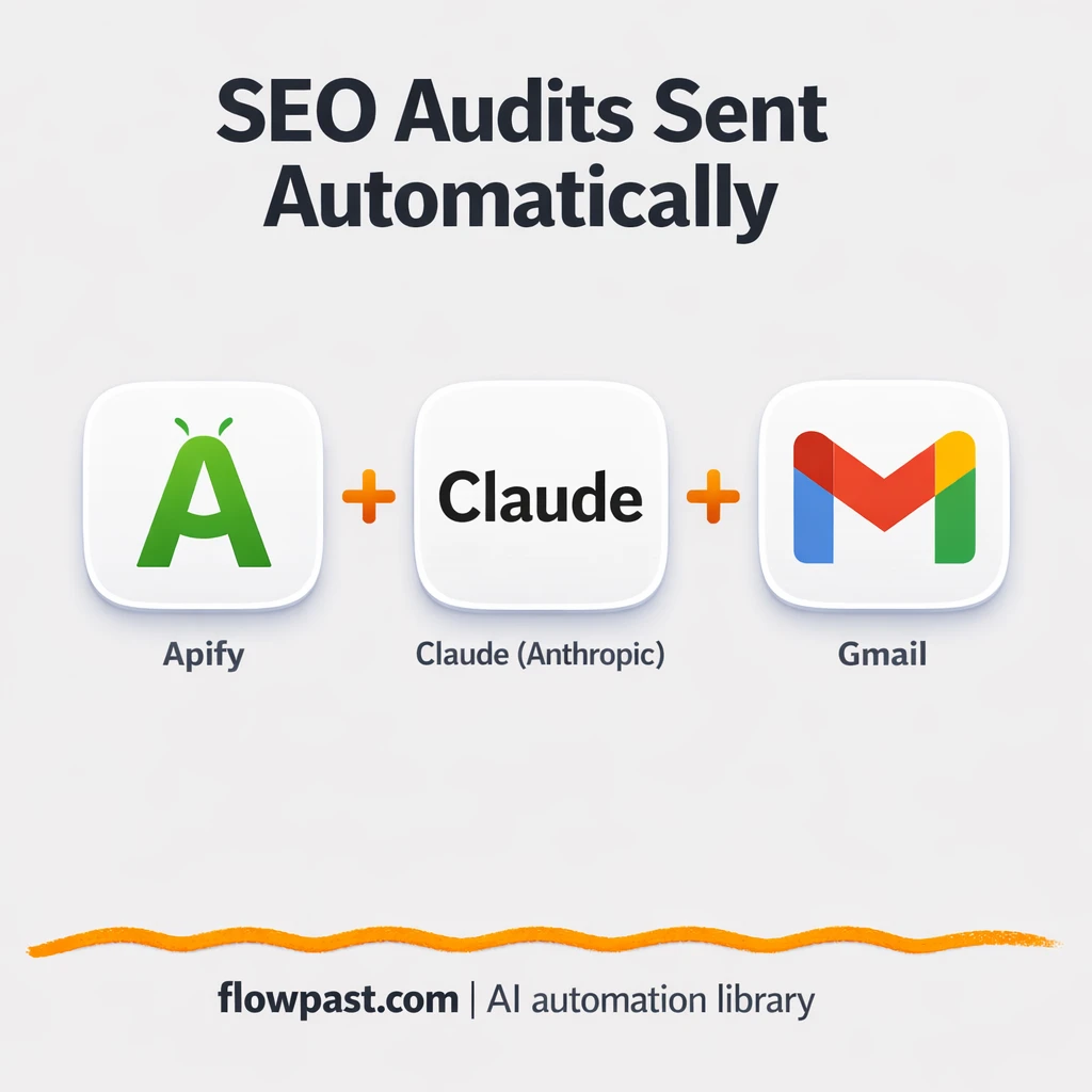 Apify + Gmail: client-ready SEO audits sent fast - n8n workflow automation template