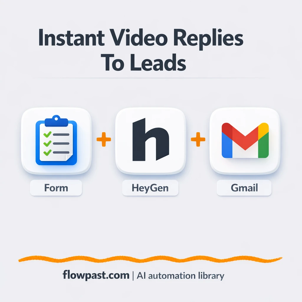 HeyGen + Gmail: personalized lead follow ups sent fast - n8n workflow automation template