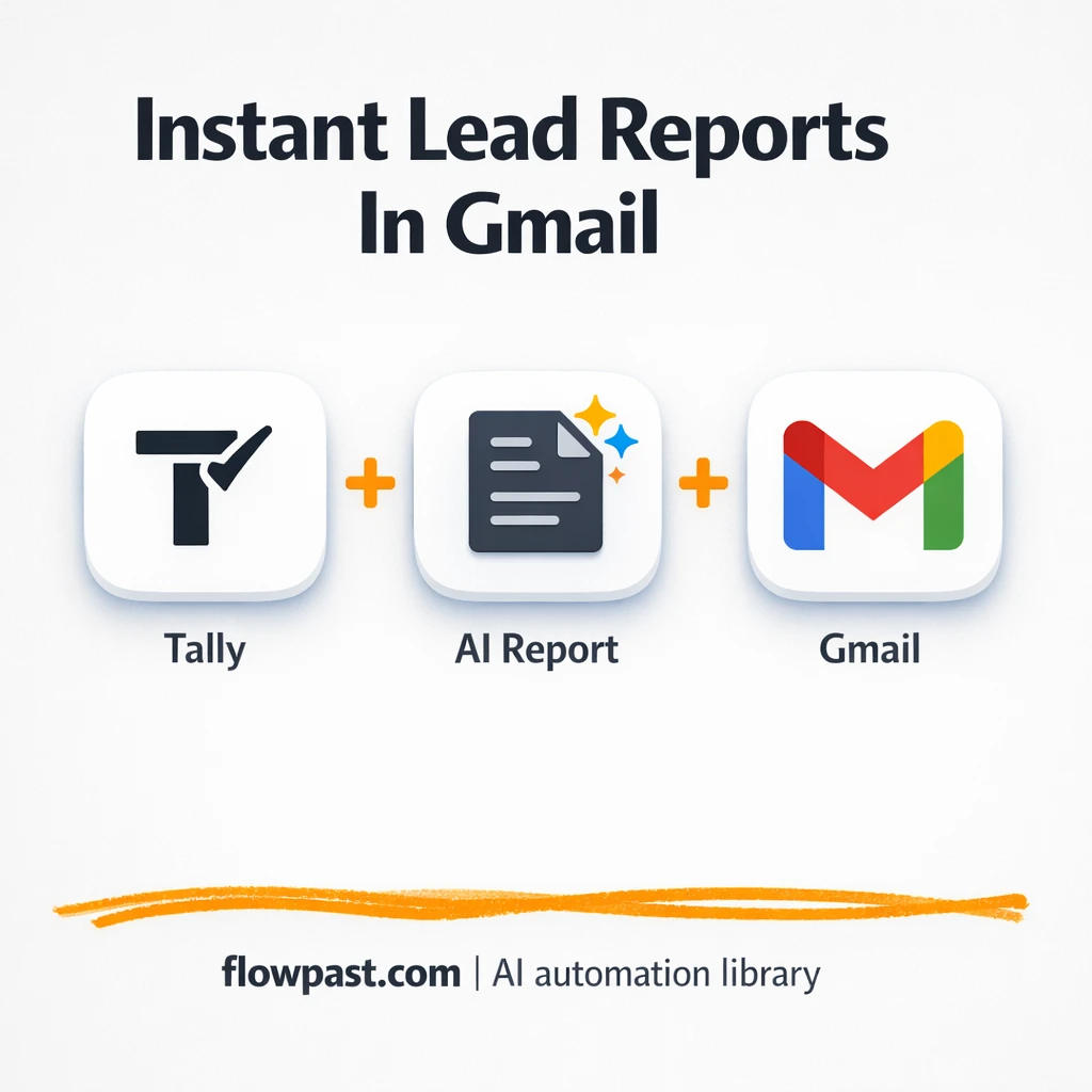 Tally to Gmail, qualified leads in your inbox - n8n workflow automation template
