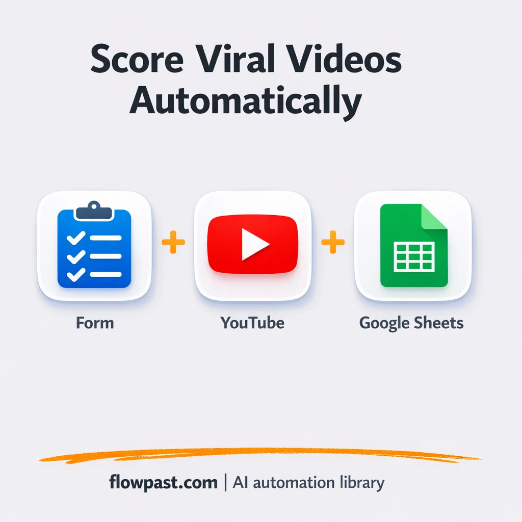 YouTube to Google Sheets, ranked video ideas fast - n8n workflow automation template