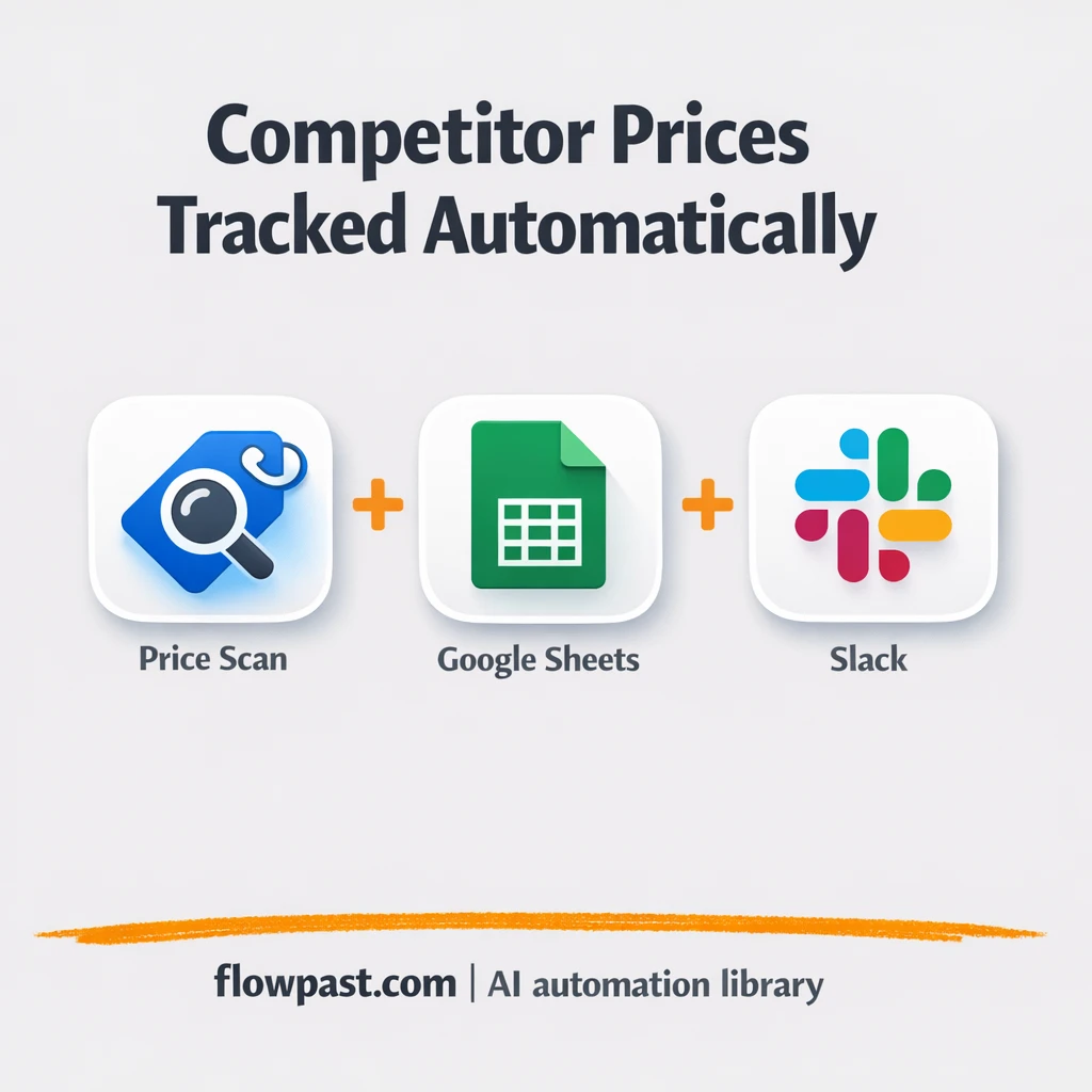 Google Sheets + Slack: competitor price alerts - n8n workflow automation template