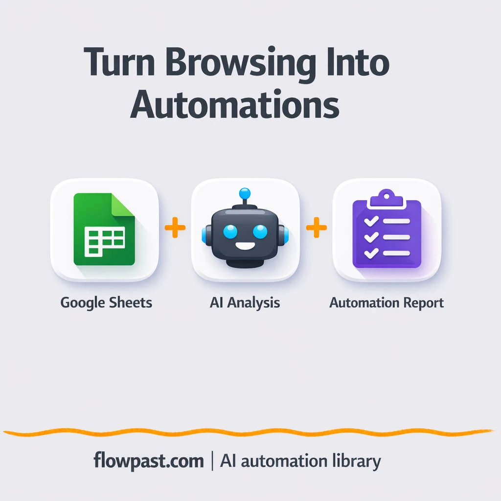 Google Sheets + OpenRouter: find tasks to streamline - n8n workflow automation template