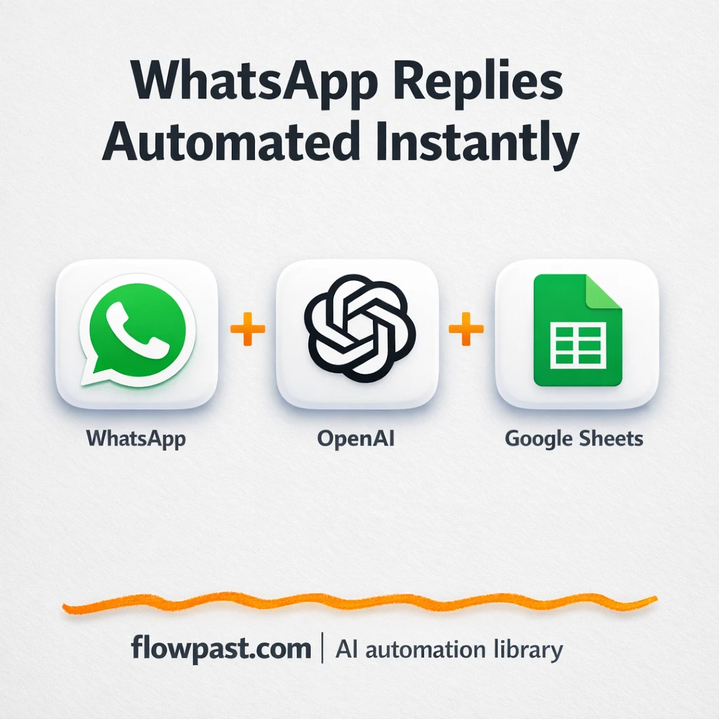 WhatsApp + Google Sheets: consistent support replies - n8n workflow automation template