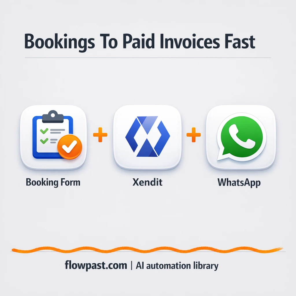 WhatsApp + Xendit: booking payments confirmed fast - n8n workflow automation template