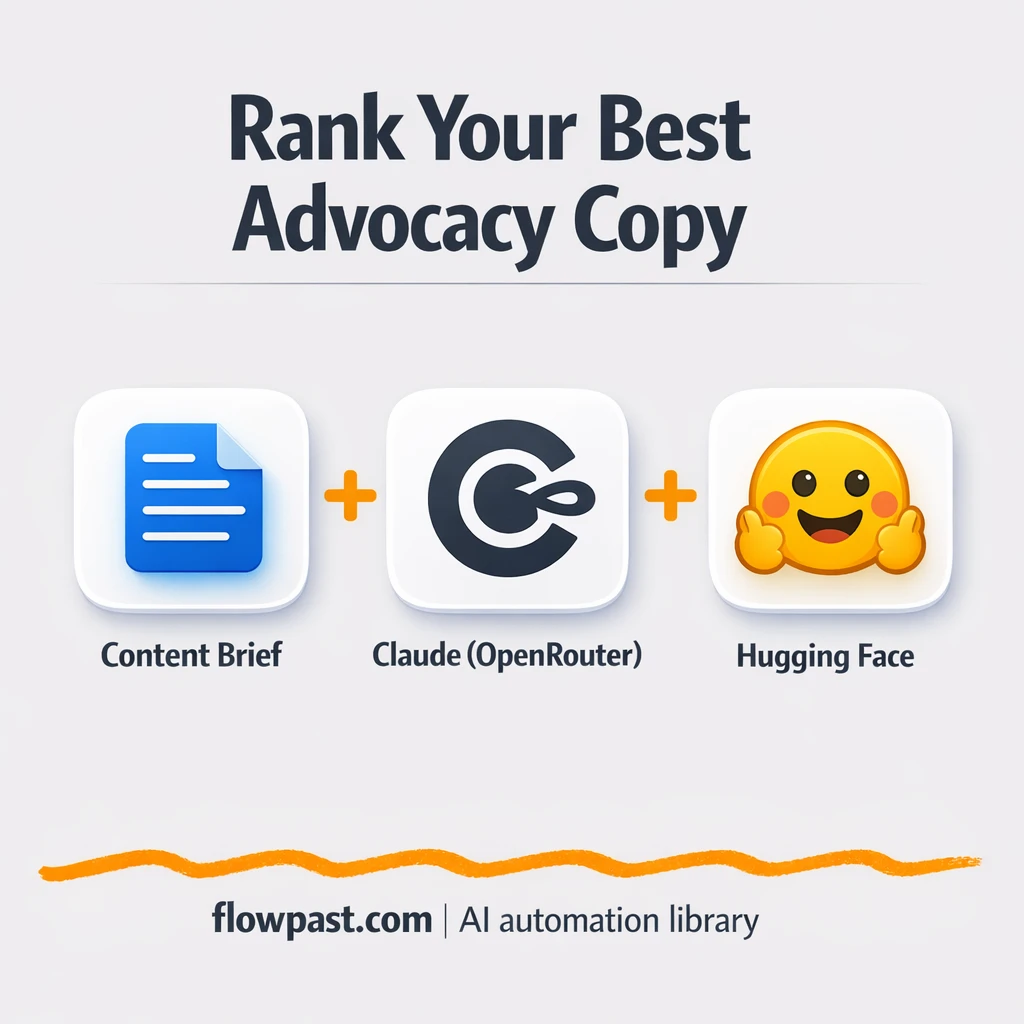 OpenRouter + Google Sheets, pick winning copy fast - n8n workflow automation template