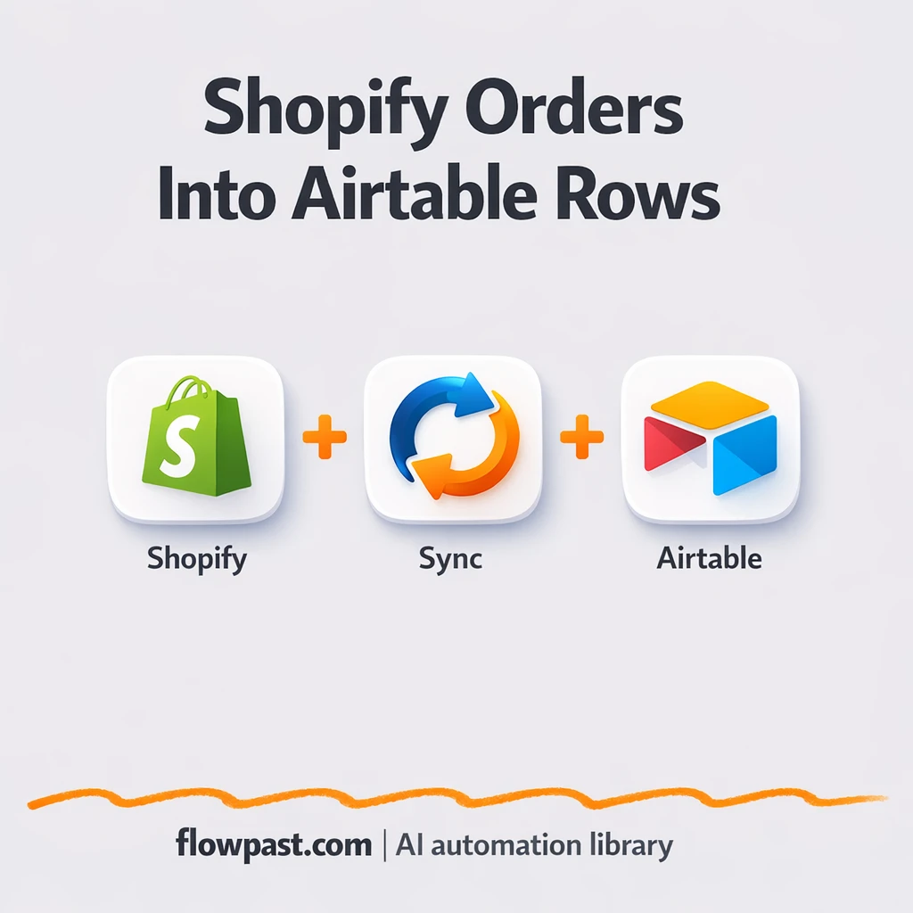Shopify to Airtable, clean line item order tracking - n8n workflow automation template