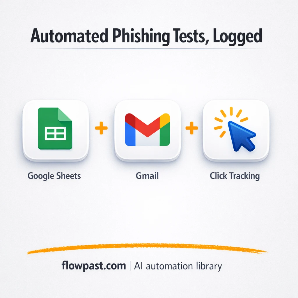 Gmail + Google Sheets: phishing test tracking made easy - n8n workflow automation template