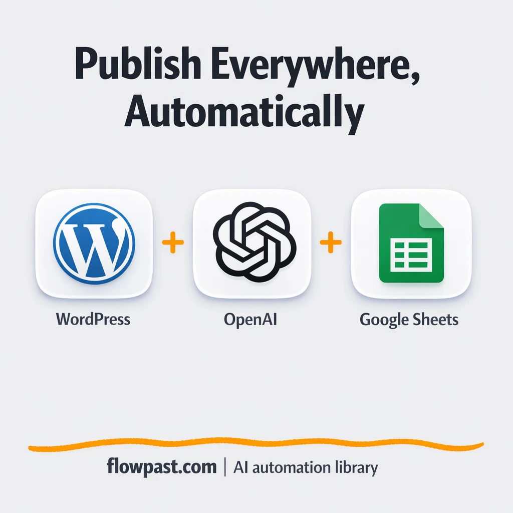 WordPress to LinkedIn, posts published and logged - n8n workflow automation template