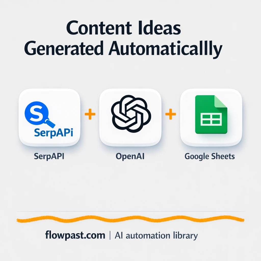 Google Sheets + Slack: content ideas ready to use - n8n workflow automation template