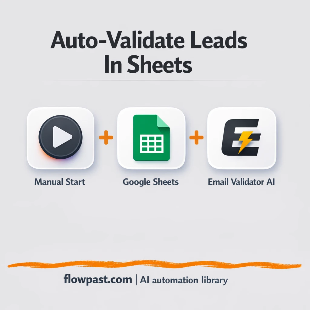 Google Sheets + RapidAPI: flag disposable emails - n8n workflow automation template