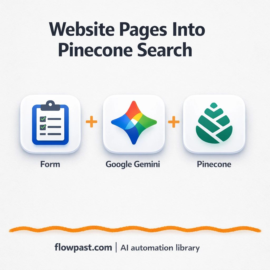 Google Gemini + Pinecone, keep your bot up to date - n8n workflow automation template
