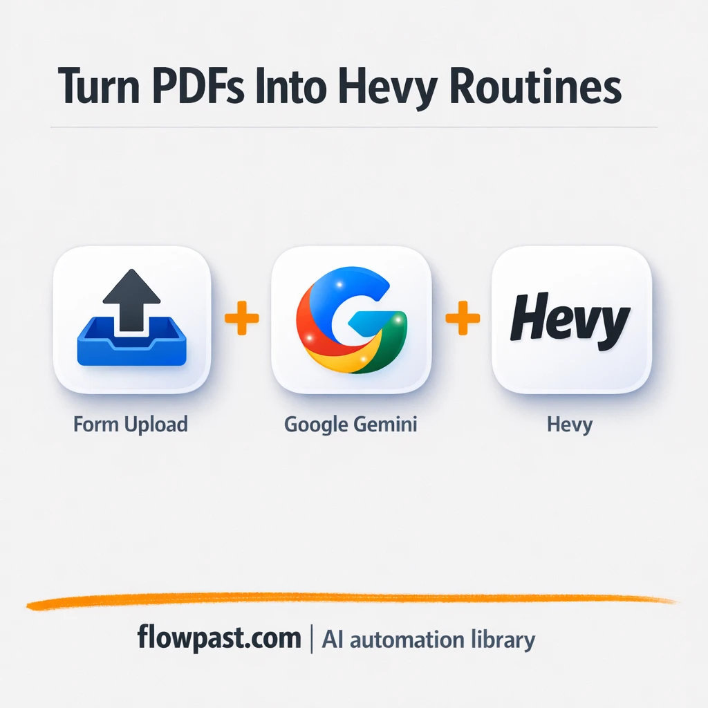 Hevy + Google Drive: workout plans added for you - n8n workflow automation template
