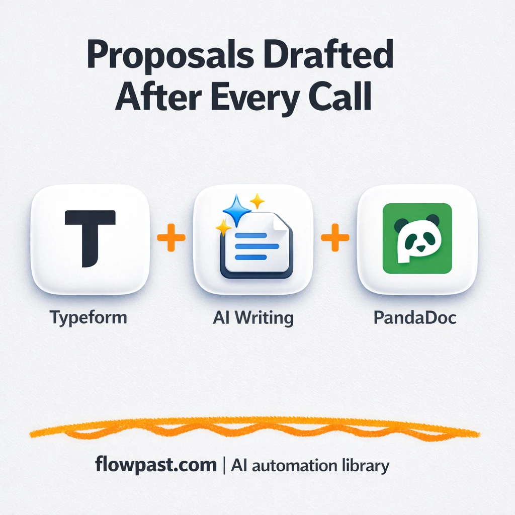 Typeform to PandaDoc, proposals ready to send - n8n workflow automation template
