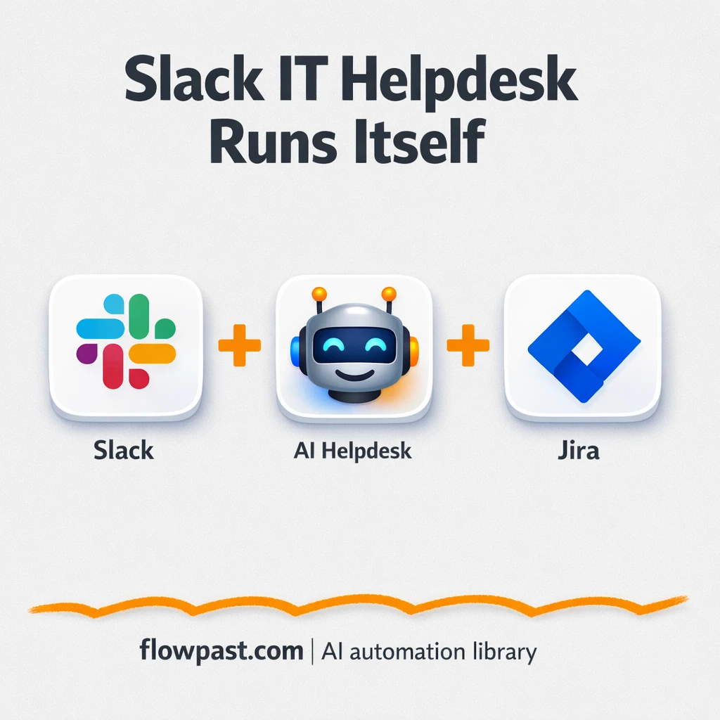Slack + Jira: turn chats into clean support tickets - n8n workflow automation template