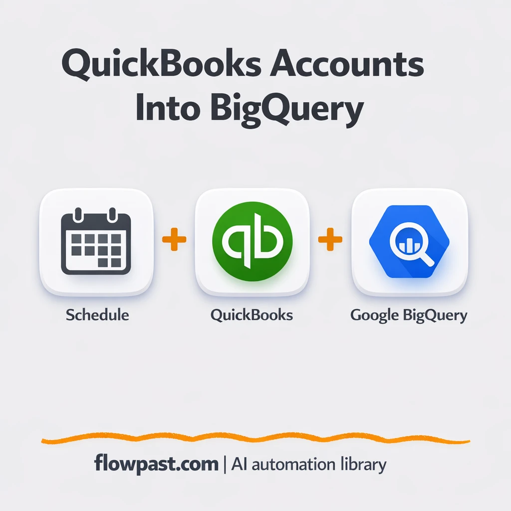 QuickBooks to BigQuery, clean account history - n8n workflow automation template