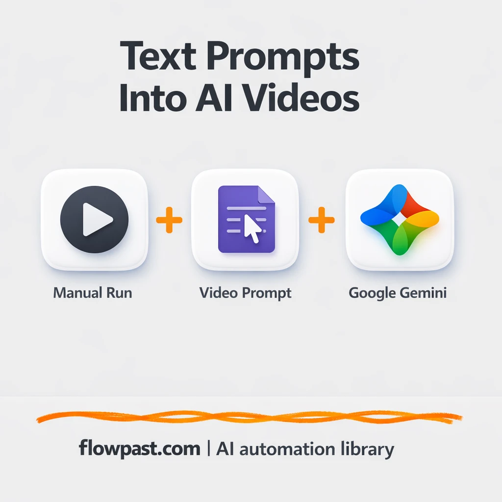 Google Sheets + Google Gemini: Veo videos on demand - n8n workflow automation template