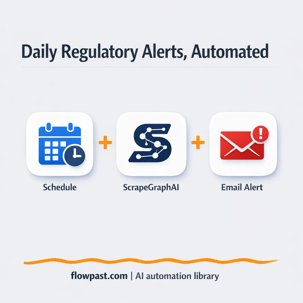 ScrapeGraphAI to Gmail, executive regulatory alerts - n8n workflow automation template
