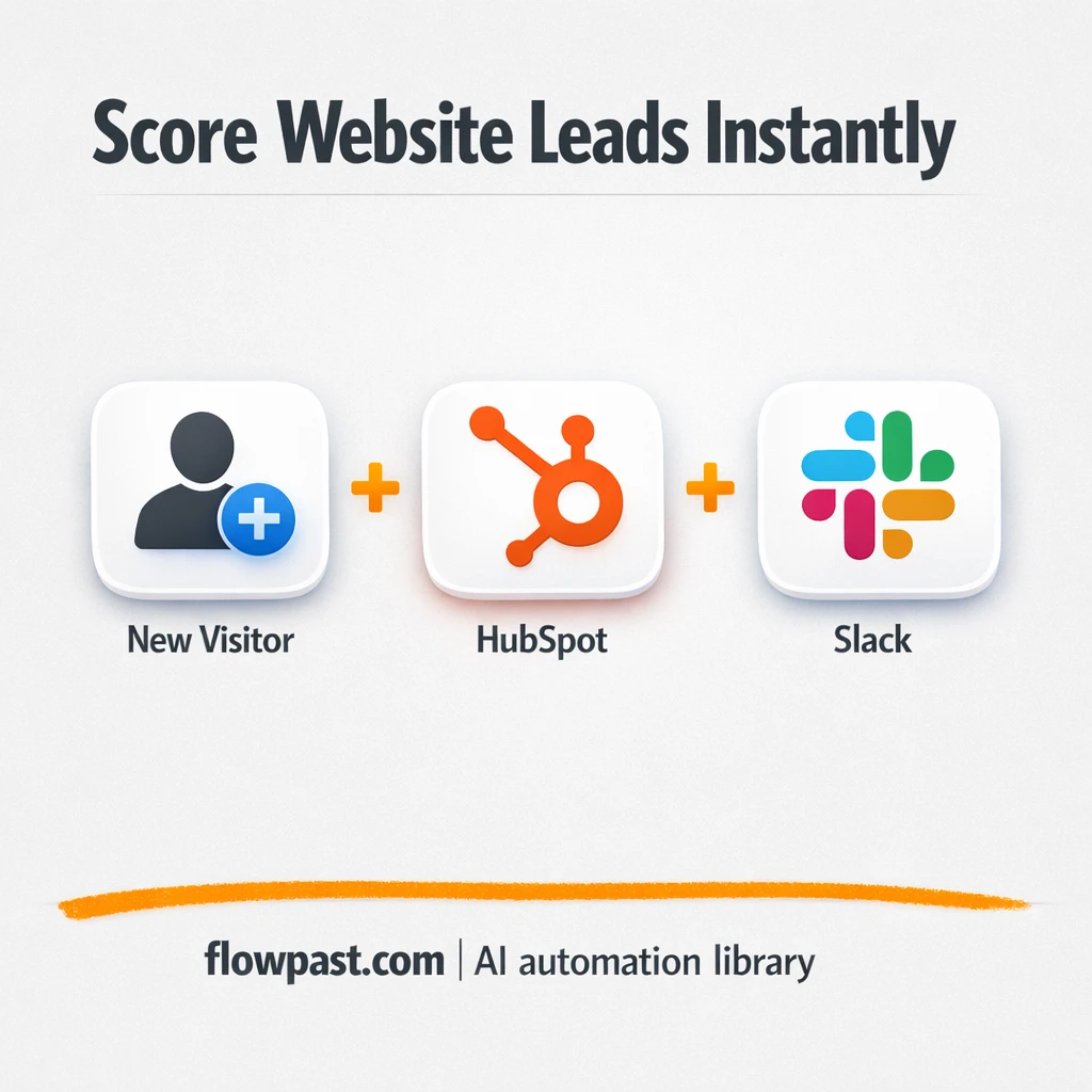 HubSpot + Slack: hot leads flagged with full context - n8n workflow automation template