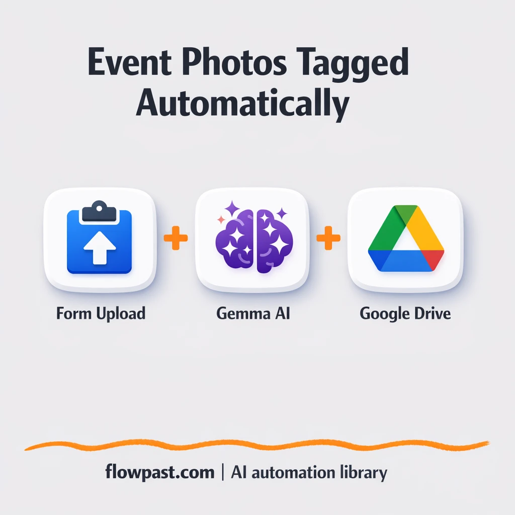 Google Drive to Google Sheets, tagged event photos - n8n workflow automation template