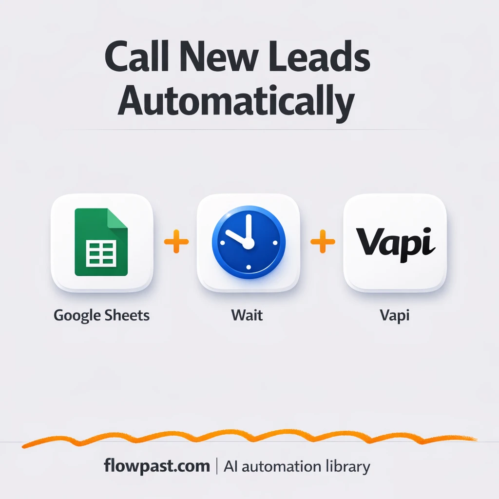 Google Sheets to Vapi, instant lead follow-up calls - n8n workflow automation template