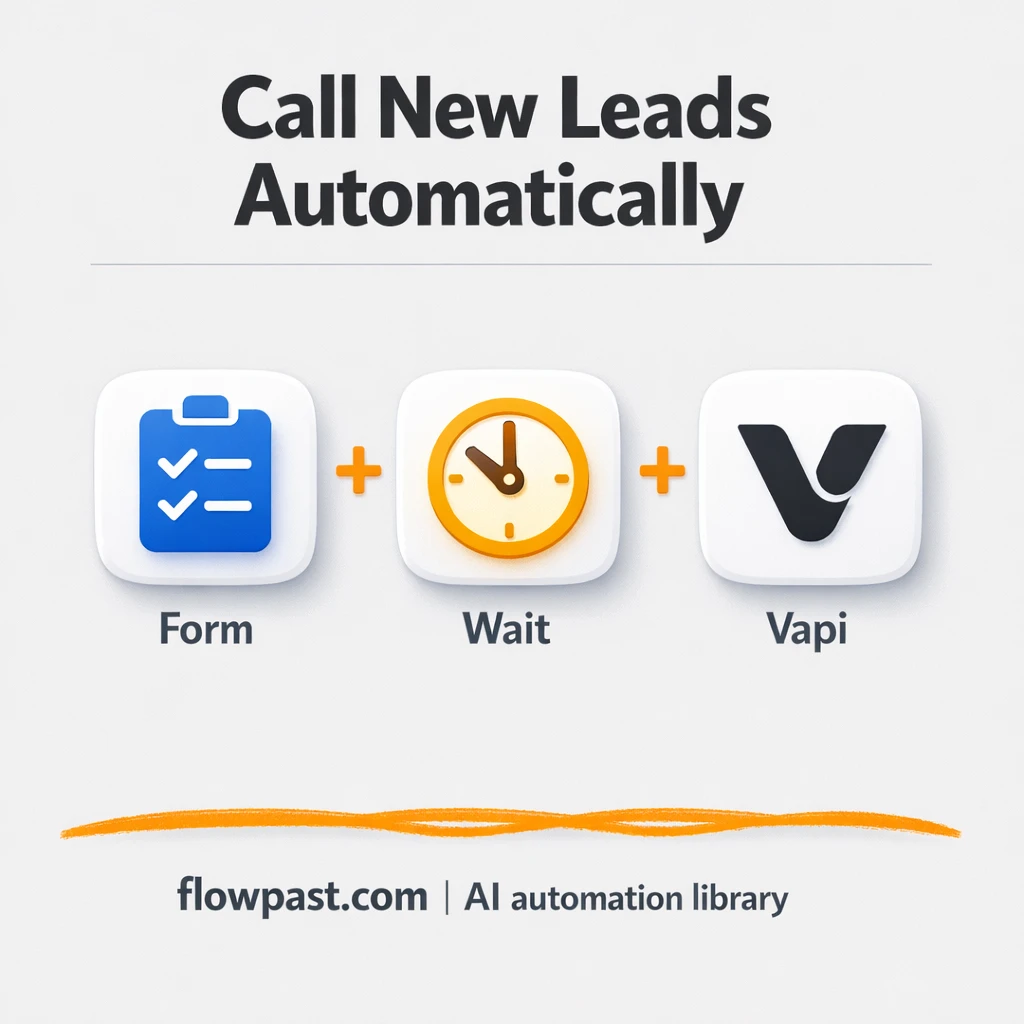 Vapi + Google Sheets: call new leads right away - n8n workflow automation template