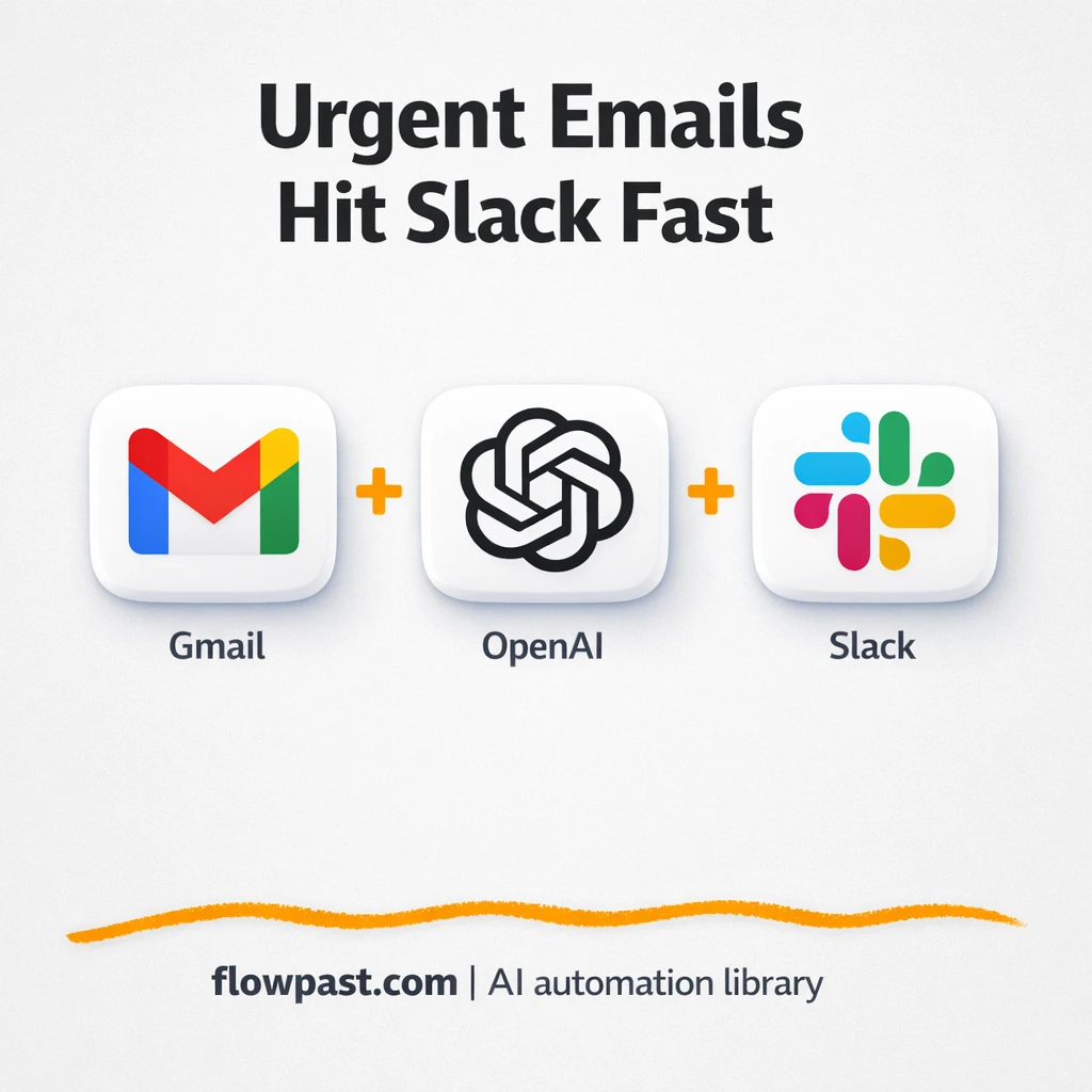 Gmail to Slack, smarter inbox triage for teams - n8n workflow automation template