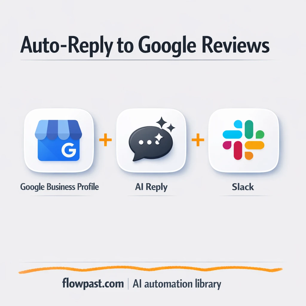 Google Business Profile to Slack, review replies ready - n8n workflow automation template