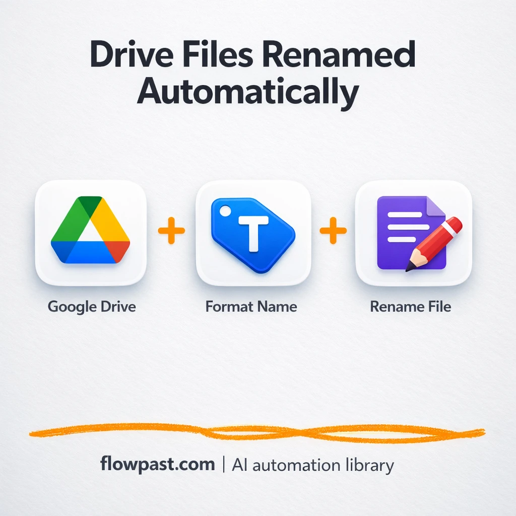 Google Drive + Google Sheets: tidy file names fast - n8n workflow automation template