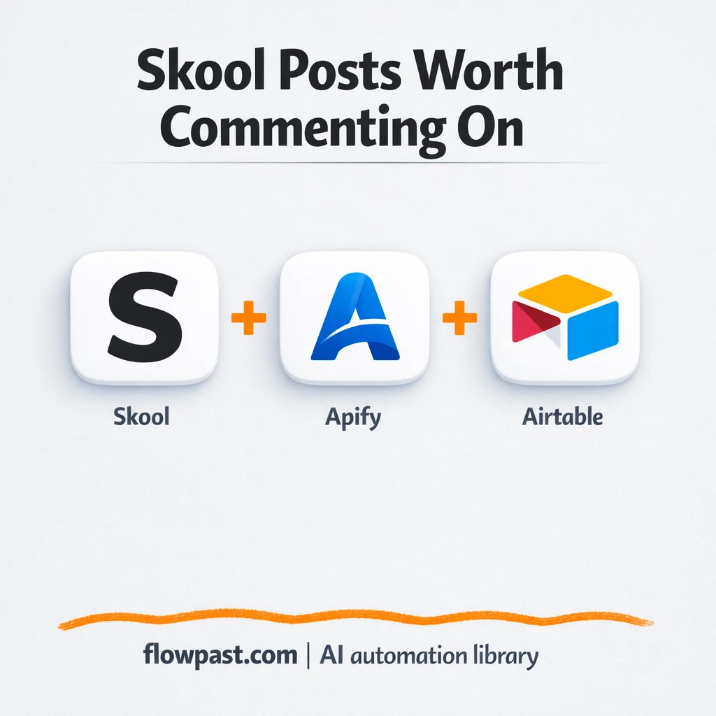 Skool + Airtable: replies drafted, posts tracked - n8n workflow automation template