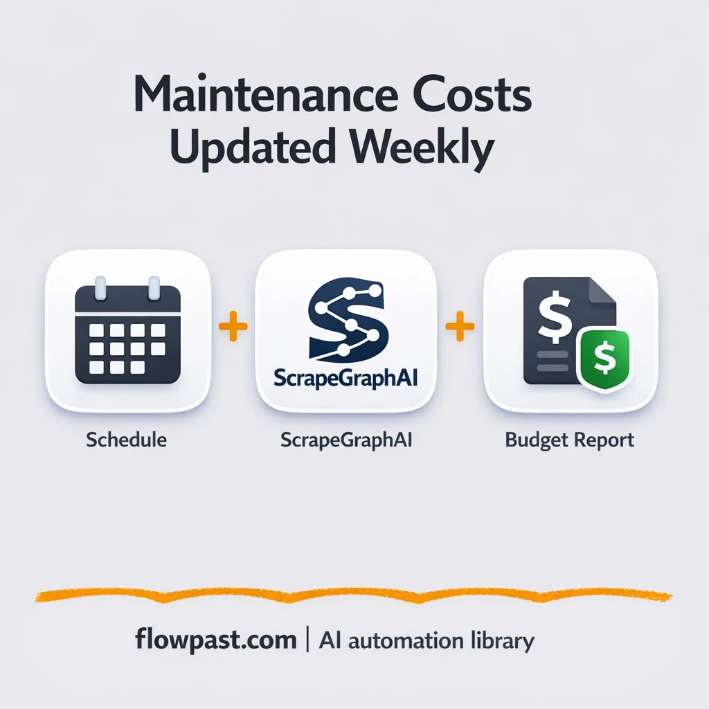 ScrapeGraphAI + Google Sheets for budget snapshots - n8n workflow automation template