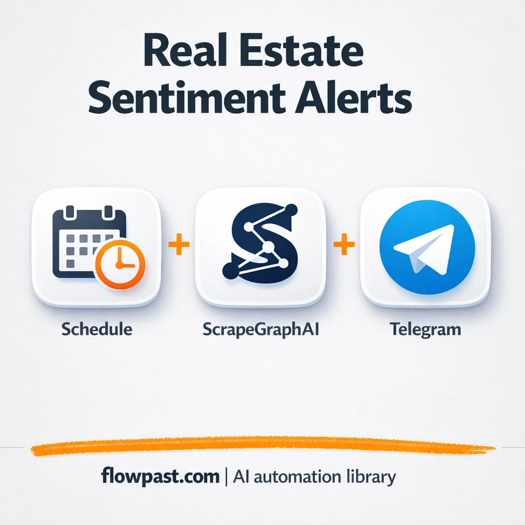 ScrapeGraphAI to Telegram, clear market sentiment alerts - n8n workflow automation template