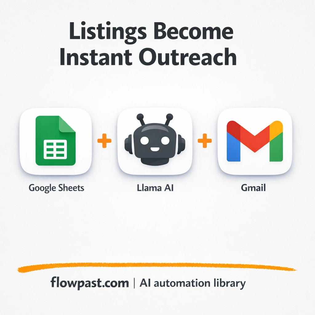 Google Sheets to Gmail, smarter listing follow-ups - n8n workflow automation template