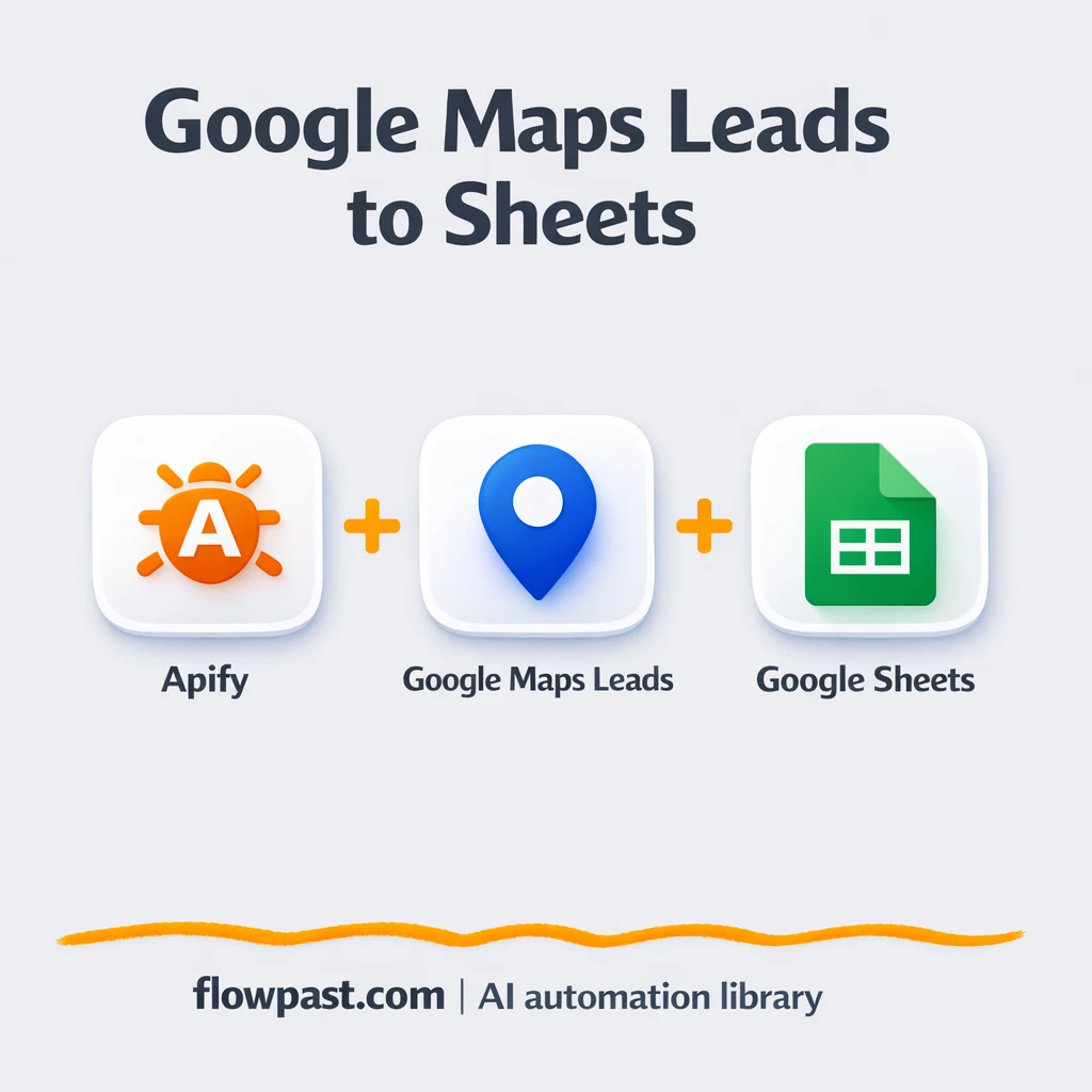 Apify to Google Sheets, clean Google Maps leads - n8n workflow automation template