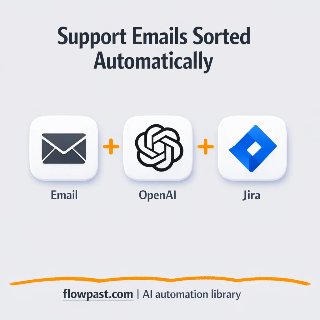 OpenAI + Jira: support emails sorted and tracked - n8n workflow automation template