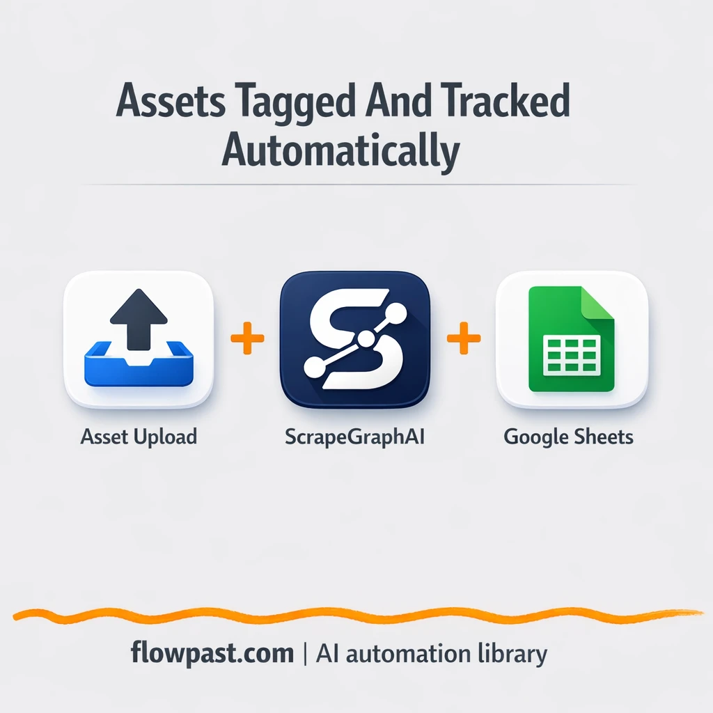 ScrapeGraphAI to Google Sheets, on brand assets - n8n workflow automation template