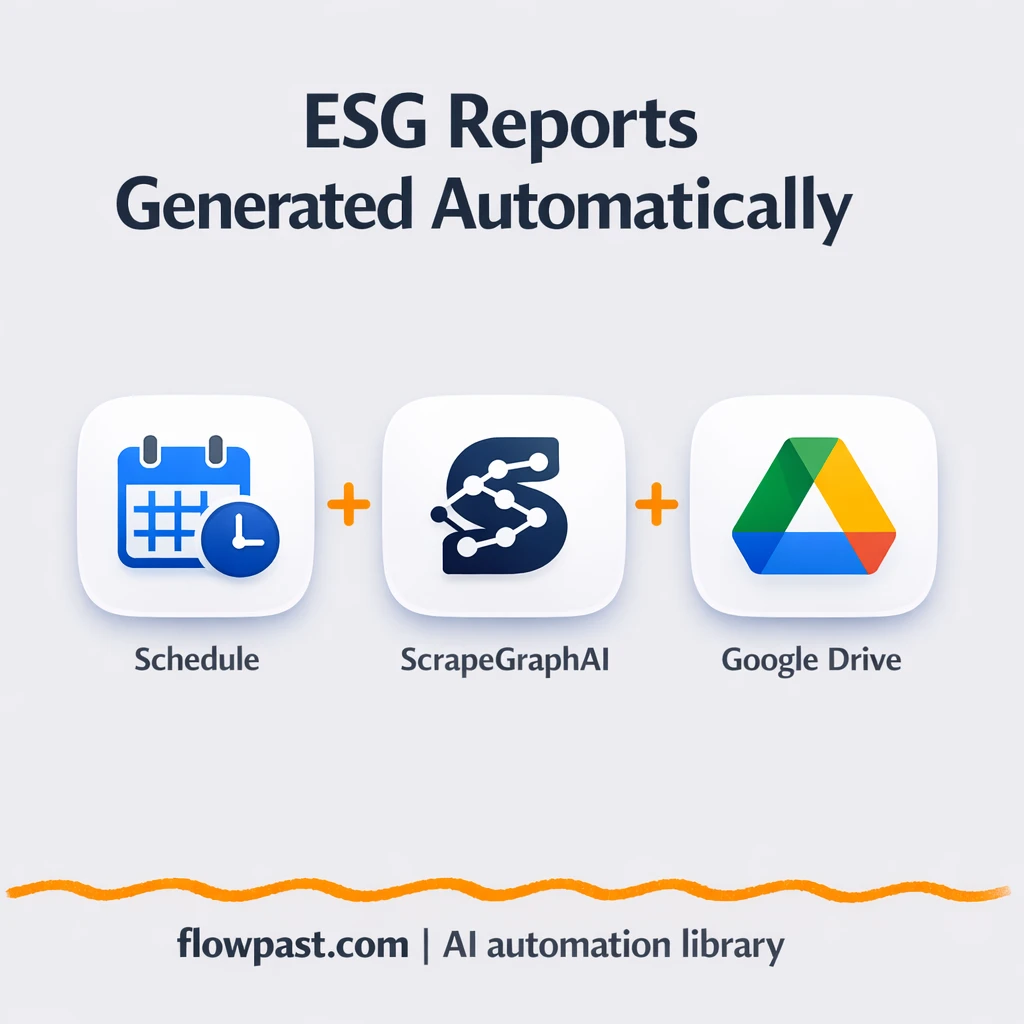 ScrapeGraphAI to Google Drive, ESG reports filed - n8n workflow automation template