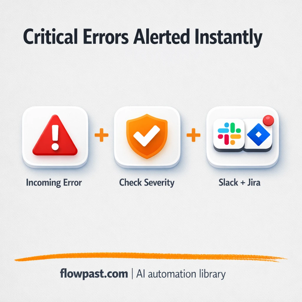 Slack + Jira: critical error alerts that get handled - n8n workflow automation template